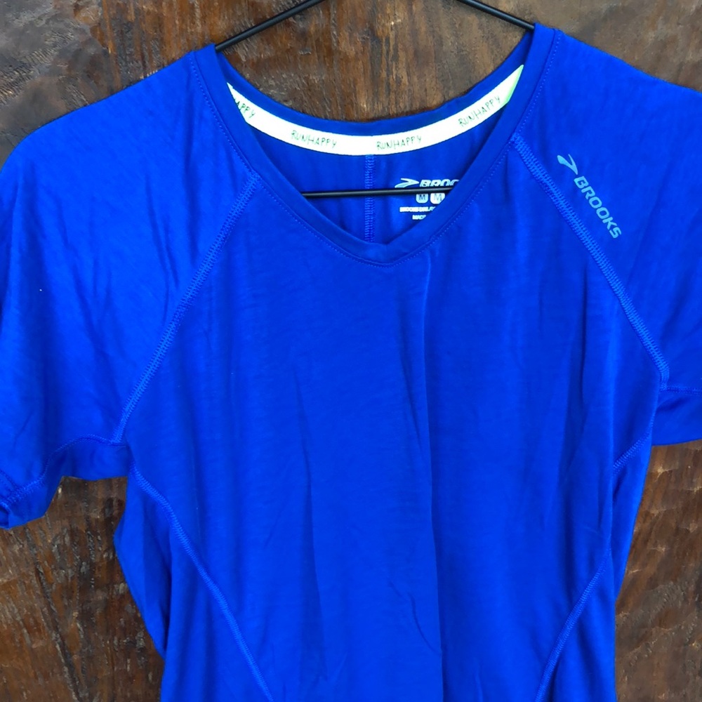 Blue Brooks running shirt